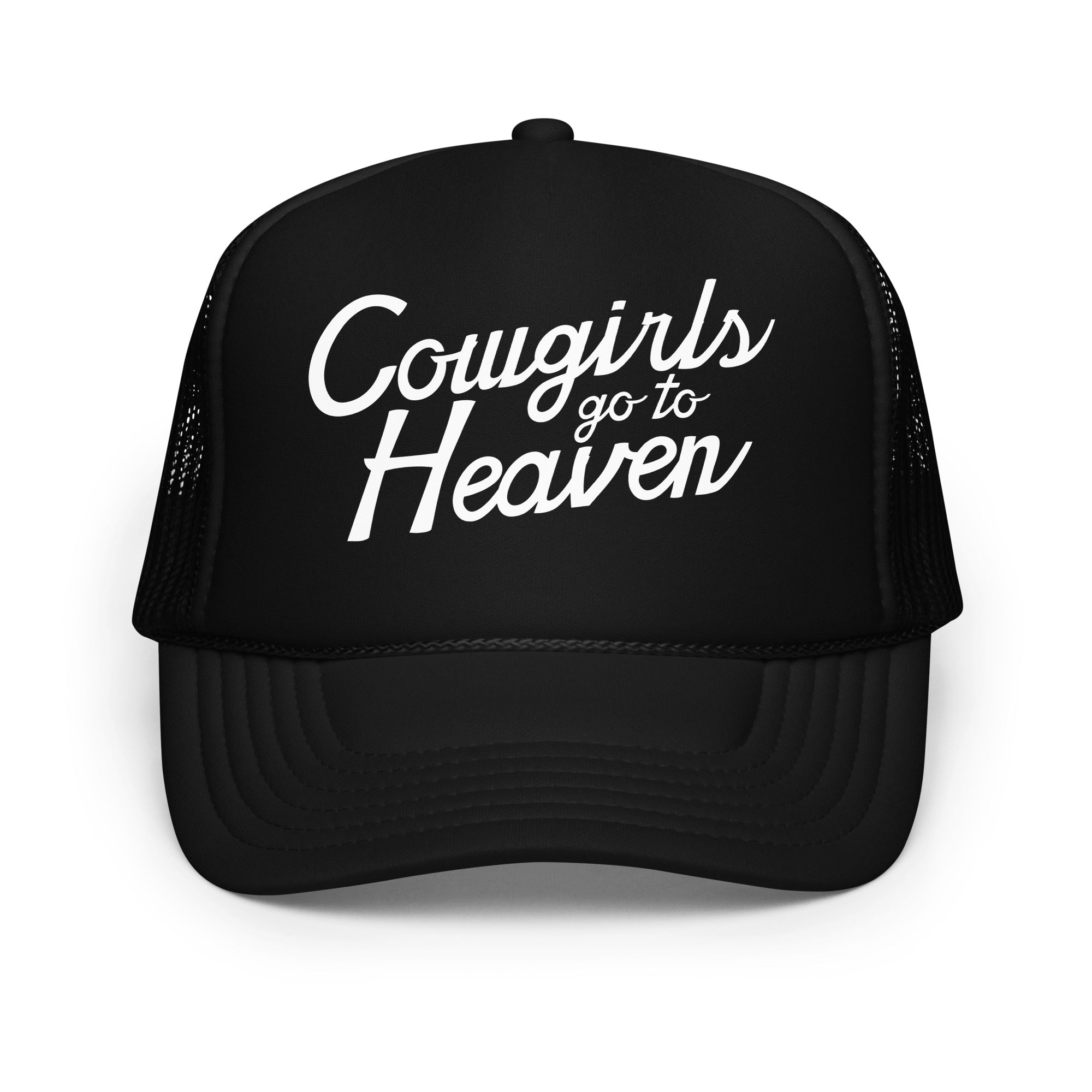 Cowgirls go to Heaven - Black Foam trucker hat – VWILLZ